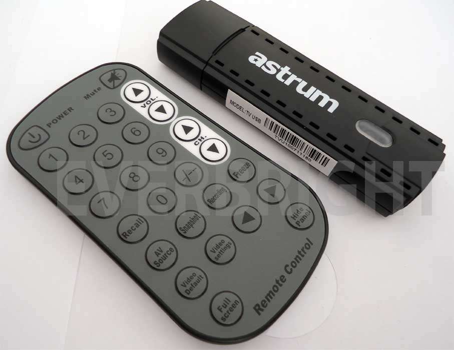 ASTRUM USB TV TUNER WITH REMOTE, RECORD TV PROGRAMES & CONVERT PC INTO TV (BRAND NEW)