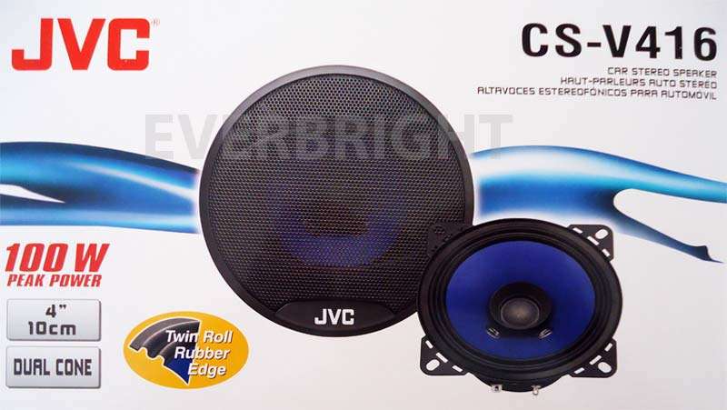 JVC 10CM DUAL CONE 100WATTS MAX. SPEAKERS (BRAND NEW)