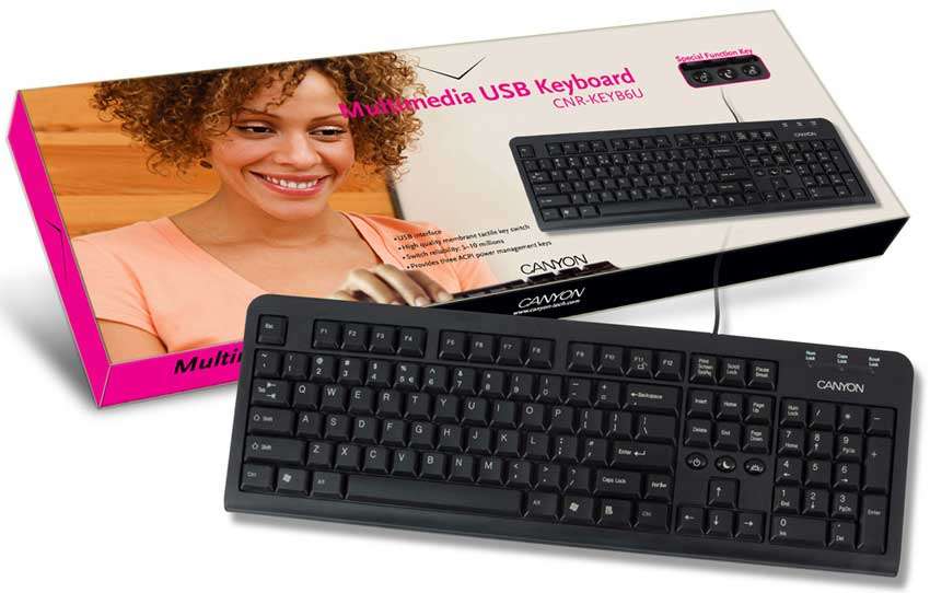 CANYON GOOD QUALITY MULTIMEDIA USB KEYBOARD (BRAND NEW)