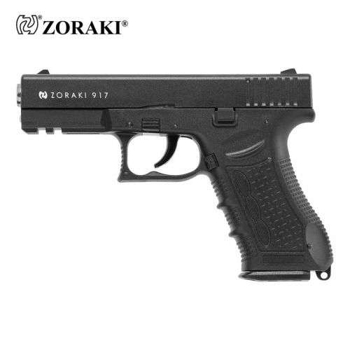 9mm Blanks Gun Combo -ZORAKI 917, 9mm Pepper Firing Hand Gun & 10 x 9mm Blanks - Looks Like A Glock