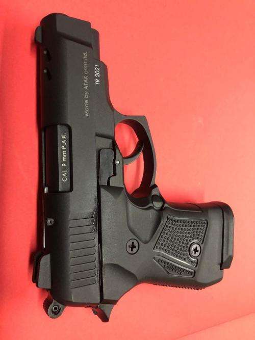 9mm Blanks Gun - ZORAKI 2914TDB -9mm Blanks & Pepper Firing Gun Only - No License Required - Compact