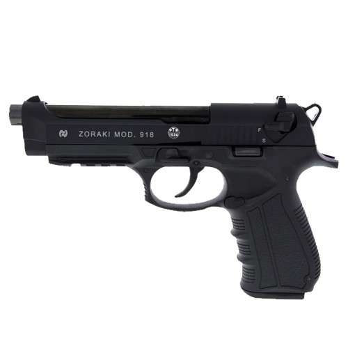 9mm Blanks Gun - ZORAKI 918, 9mm Pepper Firing Hand Gun - Looks Like Beretta 92fs - No Lisence i