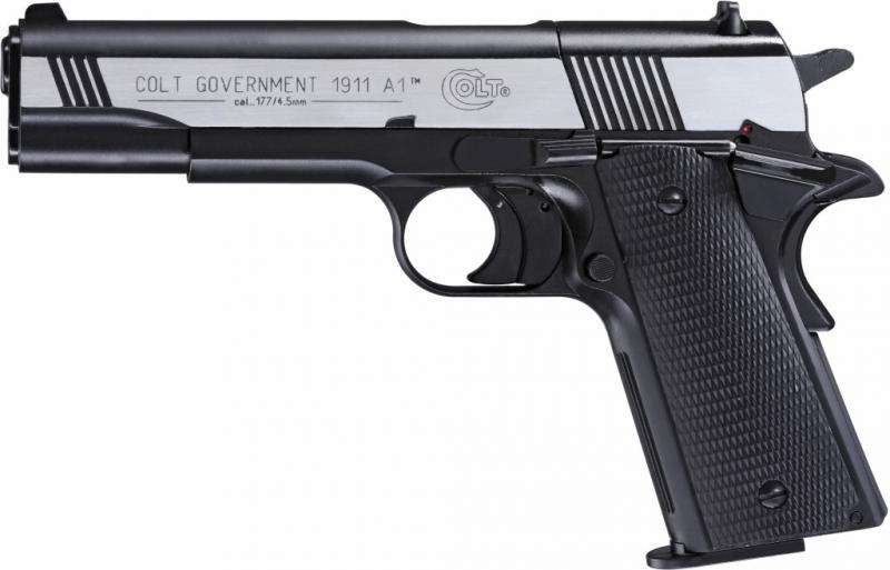 Colt Government M1911 A1 cal. 4,5 mm (.177) 8 Shot Pellet Gun Co2 - Dark OPS (Made in Germany)