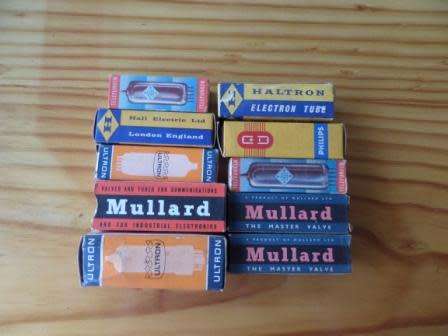 10 BOXED RADIO VALVES