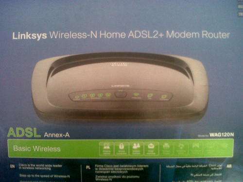 Cisco Linksys ADSL wifi router modem