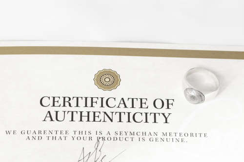 Seymchan Meteorite On Solid Sterling Silver (.925) Ring