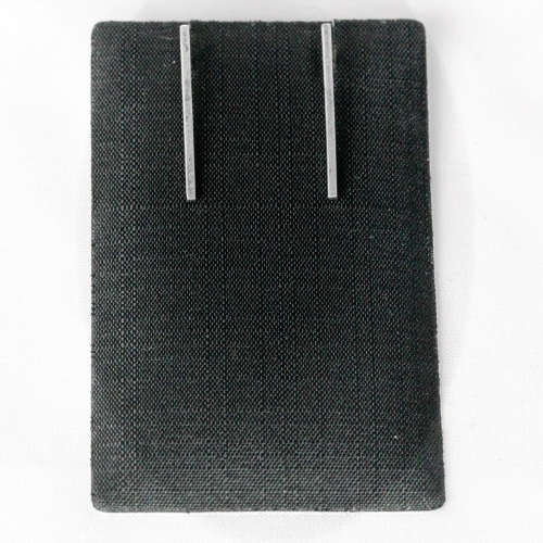 Solid Sterling Silver (.925) Straight Bar Stud Earrings