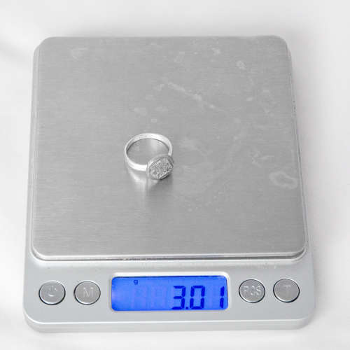 Solid Sterling Silver (.925) Ring With Silver Coin Head