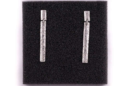 Solid Sterling Silver (.925) Hammered Stud Earrings
