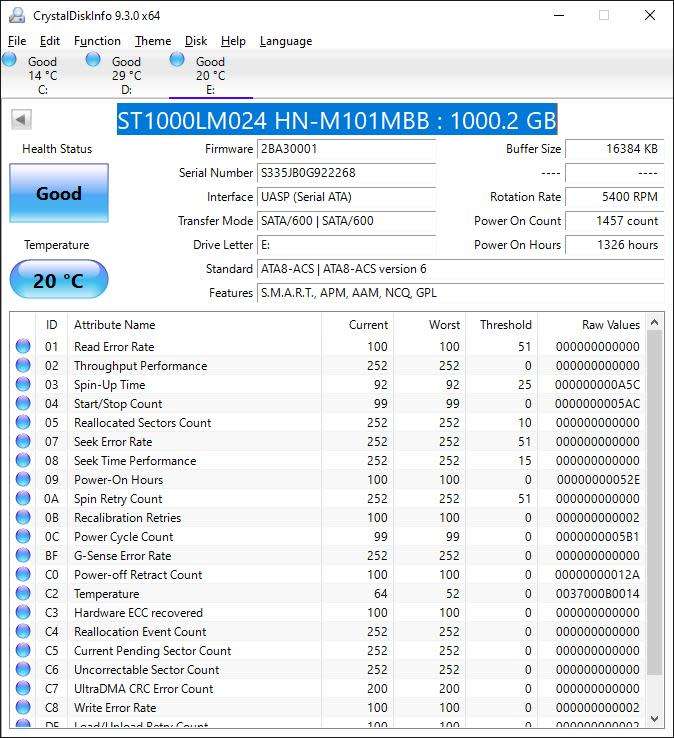 2.5inch 1TB Internal Hard Drives