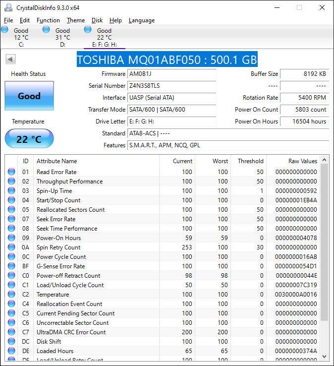 2.5inch 500GB Internal Hard Drives
