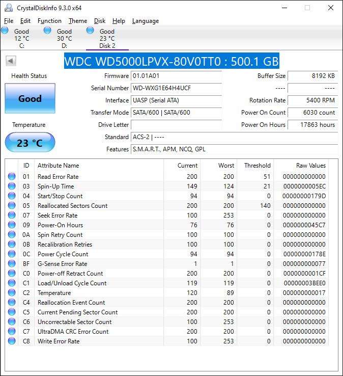 2.5inch 500GB Internal Hard Drives