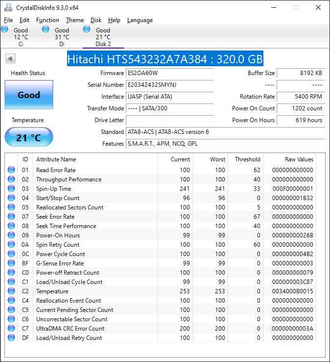 2.5inch 320GB Internal Hard Drives