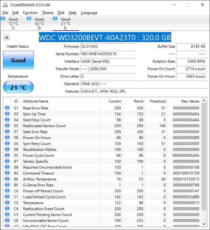 2.5inch 320GB Internal Hard Drives