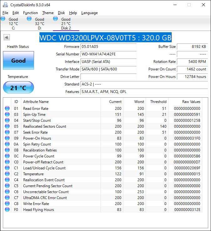 2.5inch 320GB Internal Hard Drives