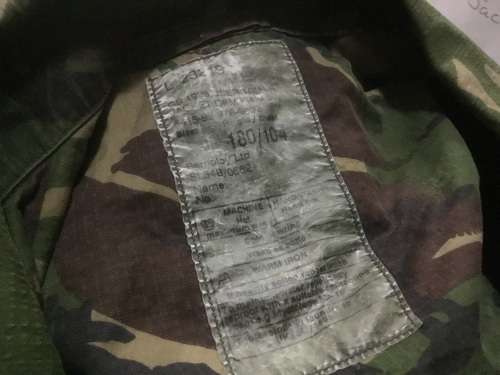 BRITISH field CAMO JACKET  SIZE 180 / 104