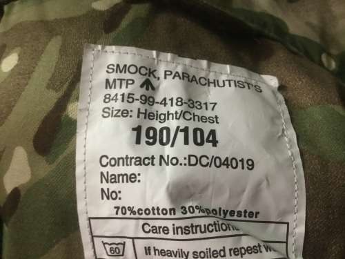 M.T.P JUMP SMOCK   190/104