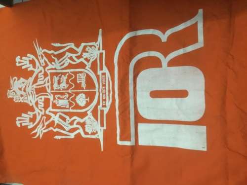 SA COAT OF ARMS ON BANNER