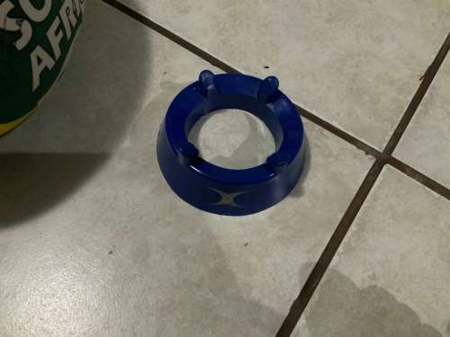 SA RUGBY SIGNED BALL WITH STAND