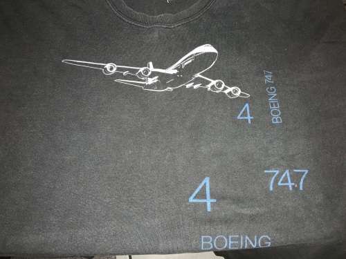 Original Boeing 747 t shirt.and Cap  t shirt size 2xl / cap one size fits all