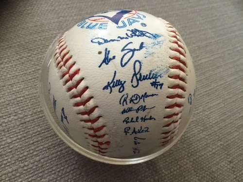 Baseballs Toronto blue jays signed base ball