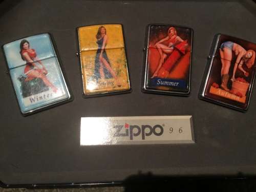 Zippo pin up girls set