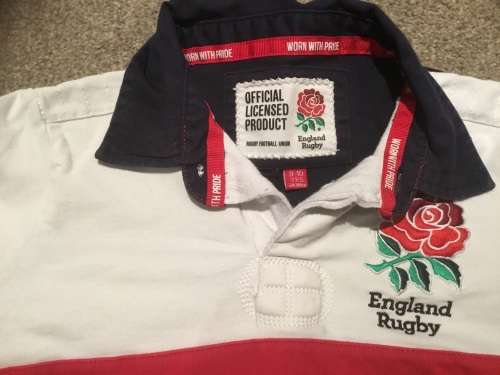 England  Rugby jersey  size 9-10 years old