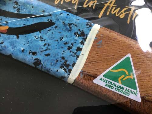 Original AUSTRALIA boomerang hand painted  by Aboriginal artist