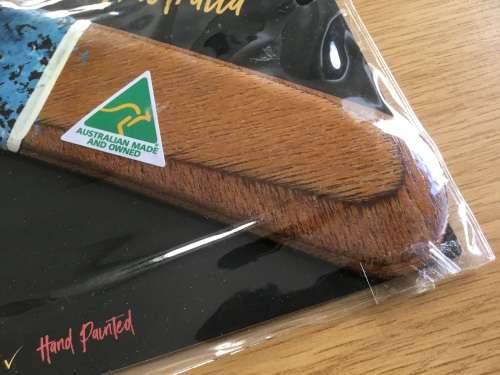 Original AUSTRALIA boomerang hand painted  by Aboriginal artist