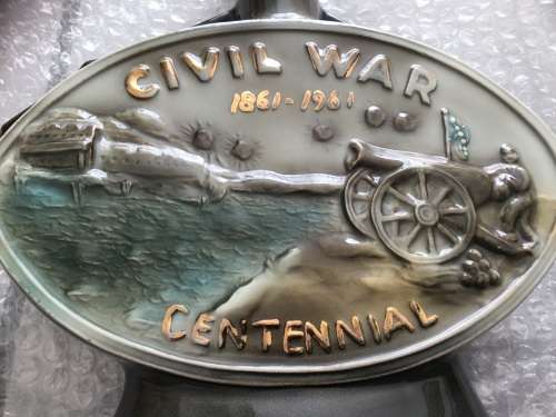Vintage US CIVIL WAR 1861 1961  Grant & Lee  Centennial container empty