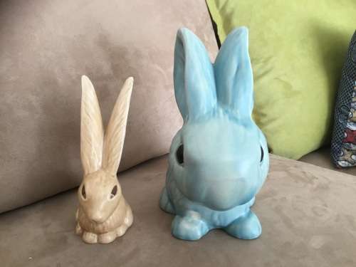 SYLVAC  Harry the Hare &  large display Rabbit