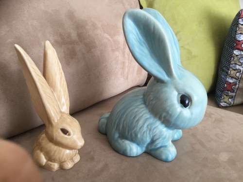 SYLVAC  Harry the Hare &  large display Rabbit