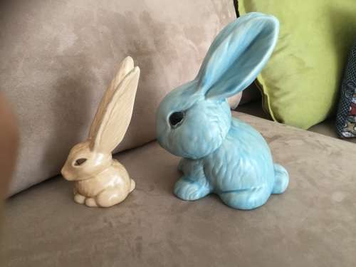 SYLVAC  Harry the Hare &  large display Rabbit