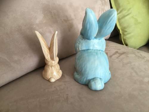 SYLVAC  Harry the Hare &  large display Rabbit