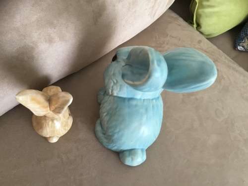 SYLVAC  Harry the Hare &  large display Rabbit