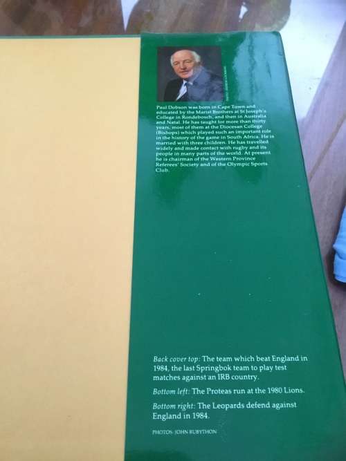 Rugby in South Africa a history 1861 - 1988 rare item