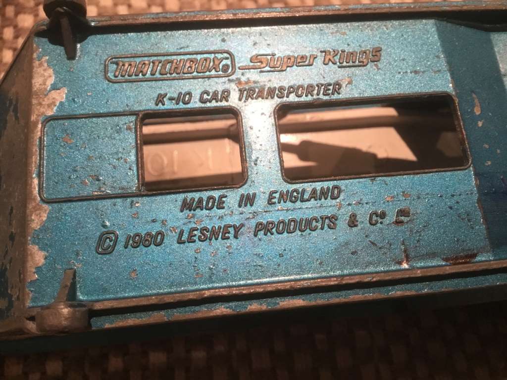 Vintage Matchbox K-10 CAR Transporter carrier trailer only