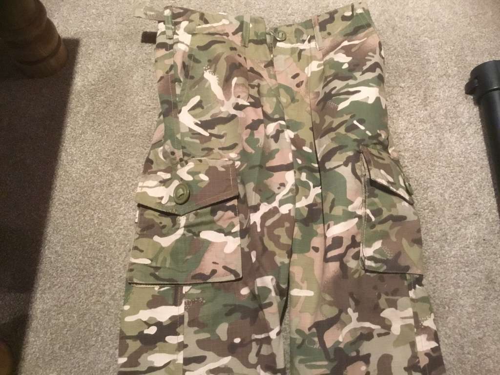 Multi camo kombat TROUSERS size waist 9/10 years old