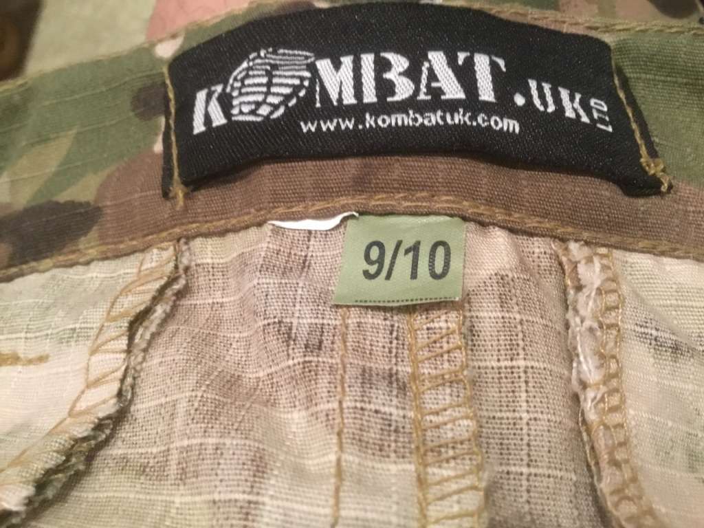 Multi camo kombat TROUSERS size waist 9/10 years old