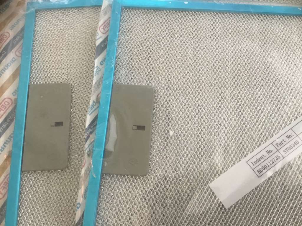 Two Original part Defy Cooker Hood Extractor Aluminium Filter part no SY0534D