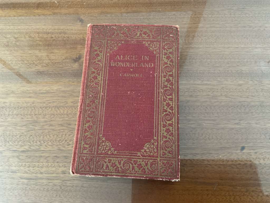 Antique Alice in Wonderland readers library book rare