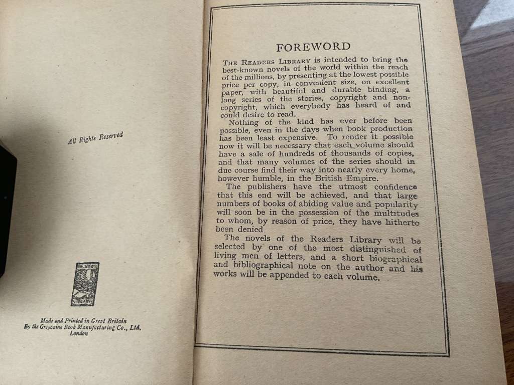 Antique Alice in Wonderland readers library book rare