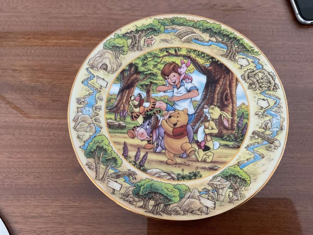Original Winnie Pooh limited edition 3 plates
