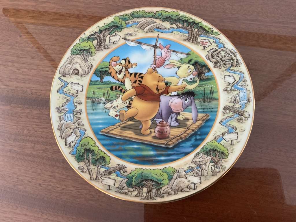 Original Winnie Pooh limited edition 3 plates