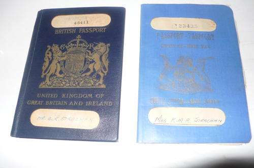 union of south african passport 1947 and british 1925 " capt g r s