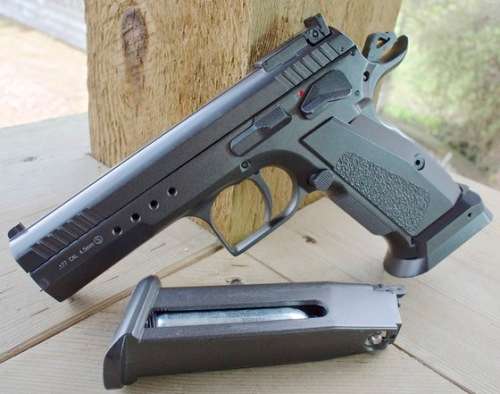 KWC CZ 75 TAC MODEL, 4.5mm STEEL BB Pistol, CO2 Gas Gun/ FULL METAL/ FREE 250 Bbs + 3 GAS
