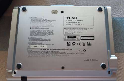 Portable DVD Player 7` TEAC DVP705