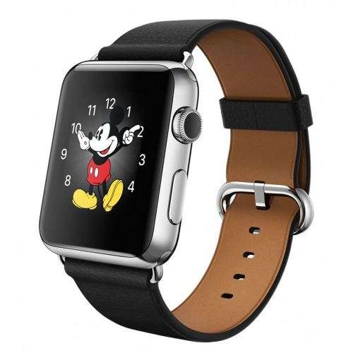 Apple Watch 42mm Stainless Steel Case with Black Classic Buckle