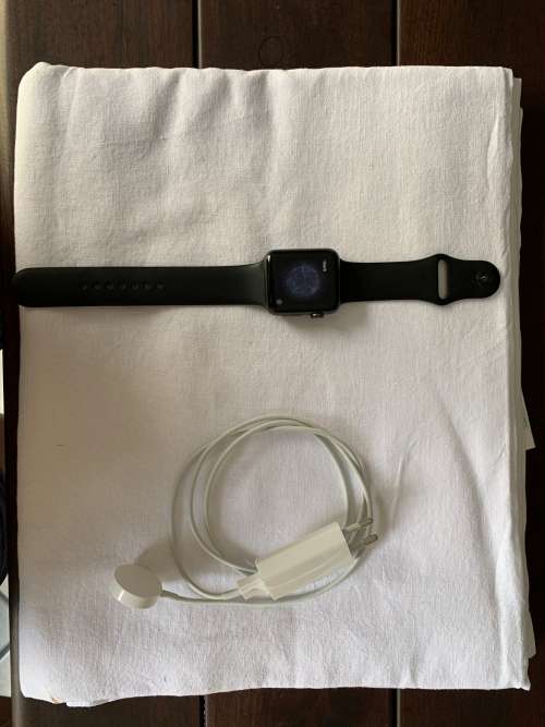 Apple Series 3 Smart Watch - 42mm Space Grey - Aluminum - LTE Included