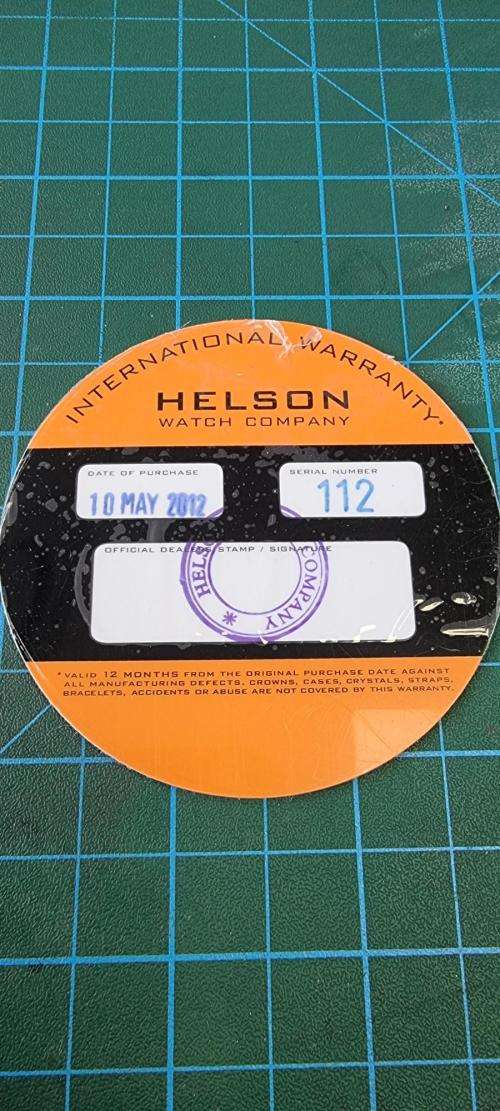 Helson Skindiver 1st Generation Watch with ETA 2824-2 movement